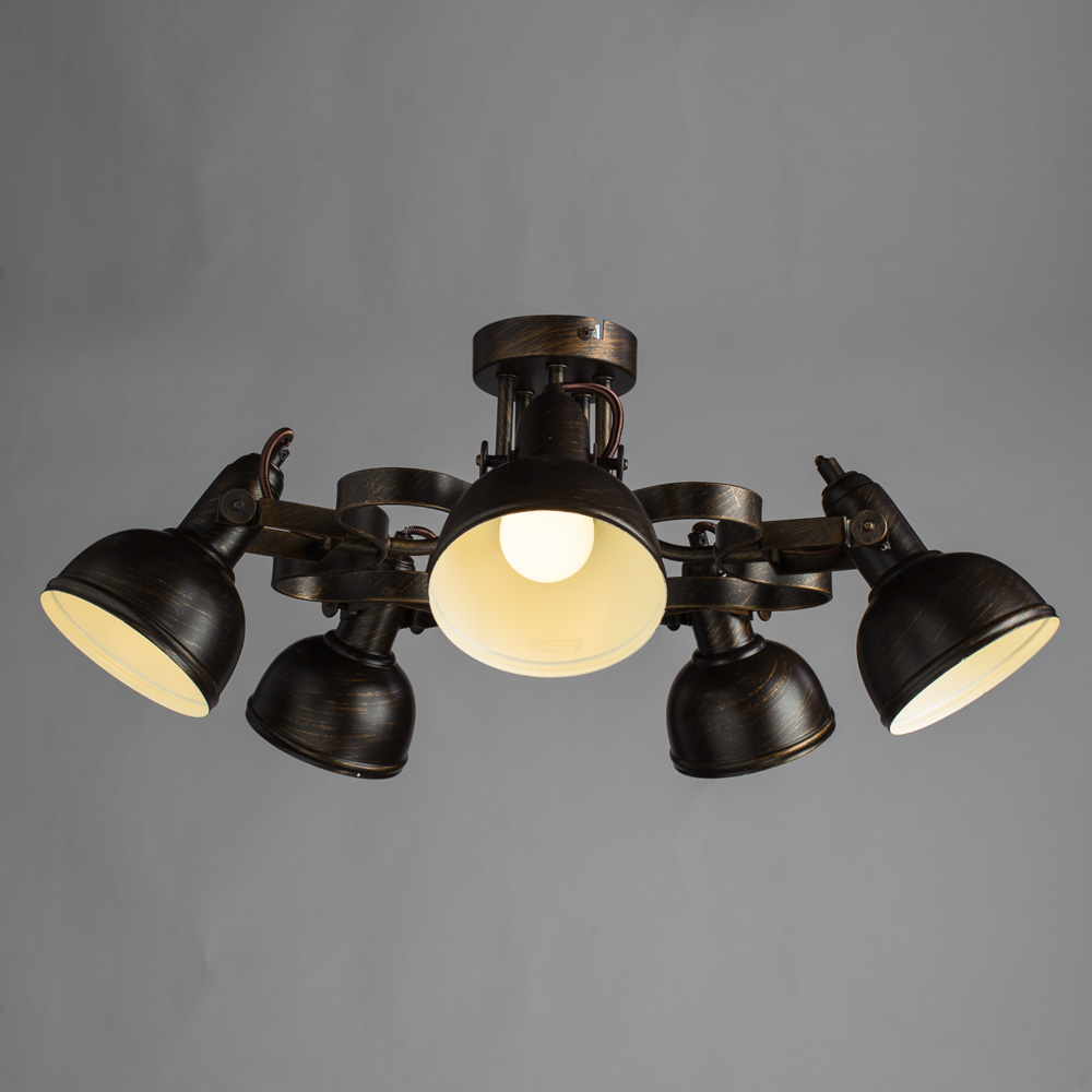 Люстра Arte Lamp MARTIN A5216PL-5BR, цвет коричневый - фото 2