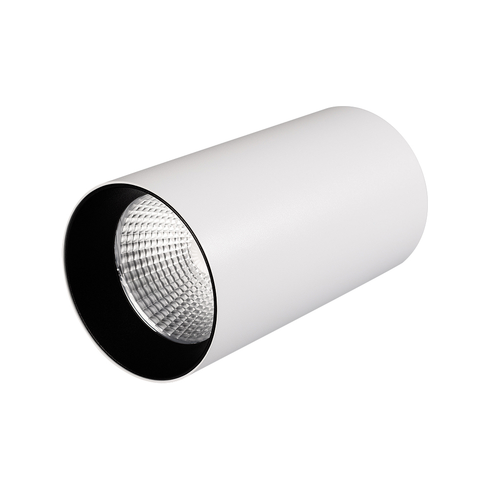 Светильник накладной SP-POLO-R85-1-15W Warm White 40deg (White, Black Ring) Arlight 022940, цвет без плафона