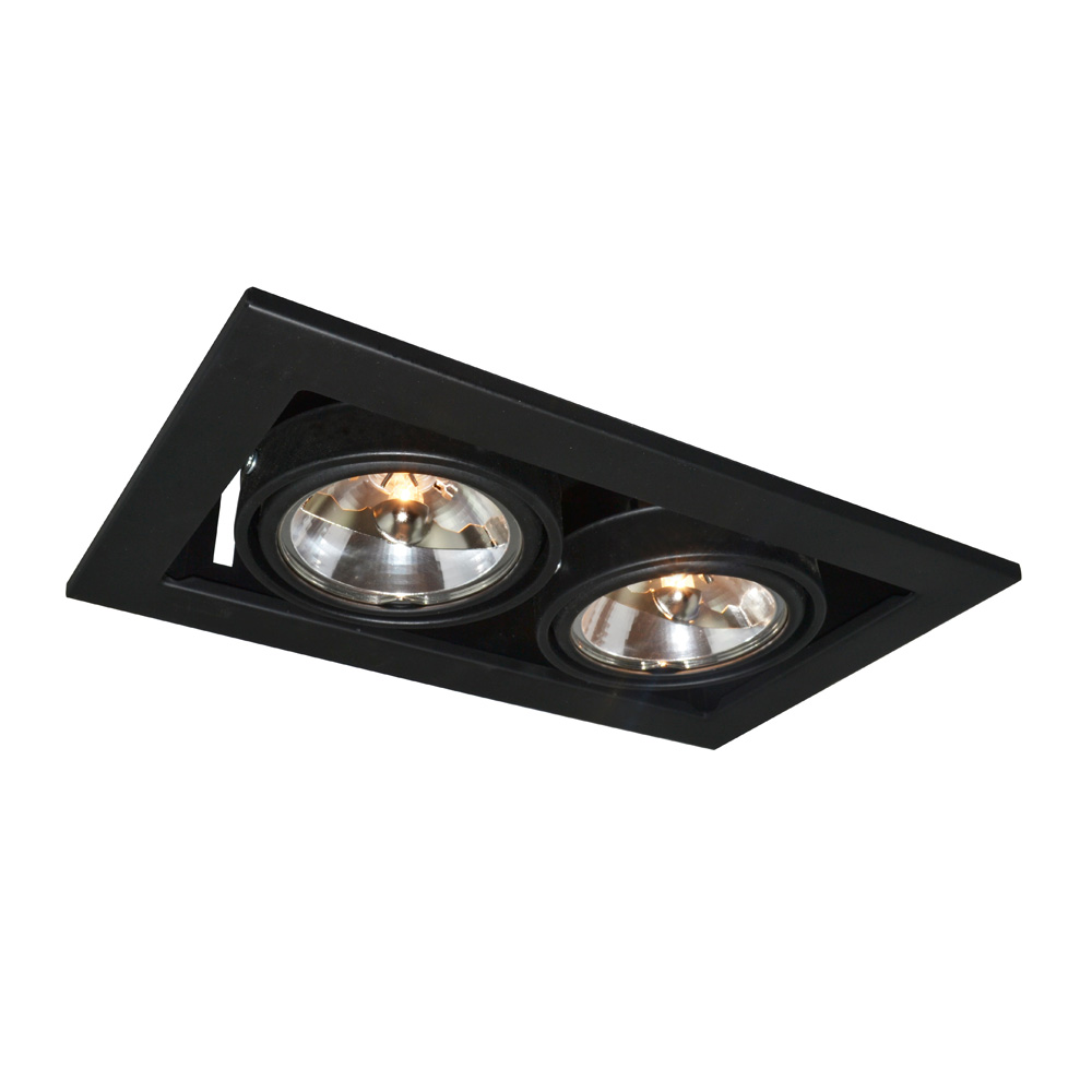 Встраиваемый светильник Arte Lamp CARDANI MEDIO A5930PL-2BK, цвет черный