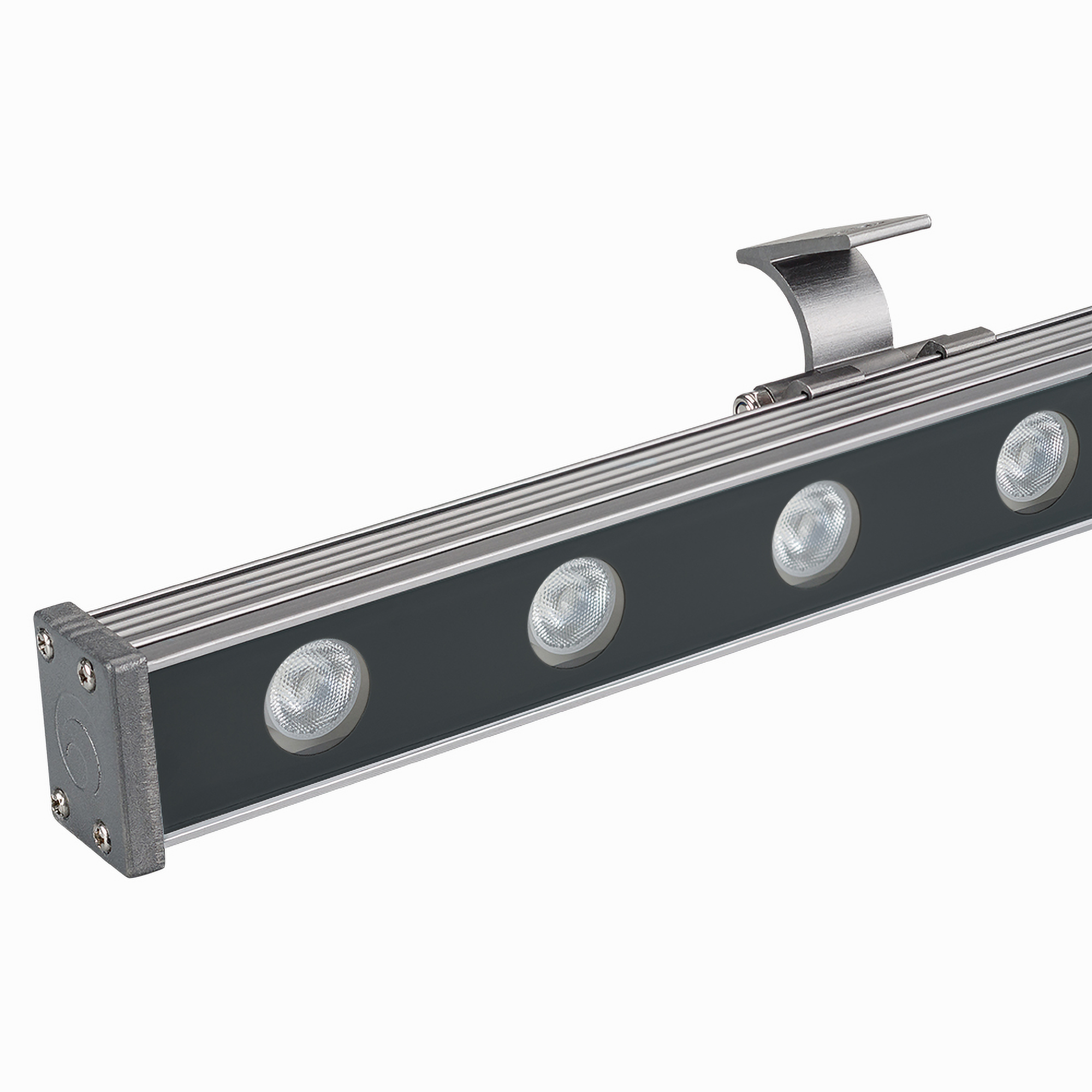 Светодиодный прожектор AR-LINE-1000S-18W-24V RGB (Grey, 30 deg, DMX512) Arlight 023623, цвет серый - фото 1