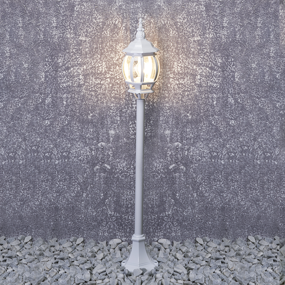 Уличный светильник Feron Классика 11105, цвет белый - фото 4