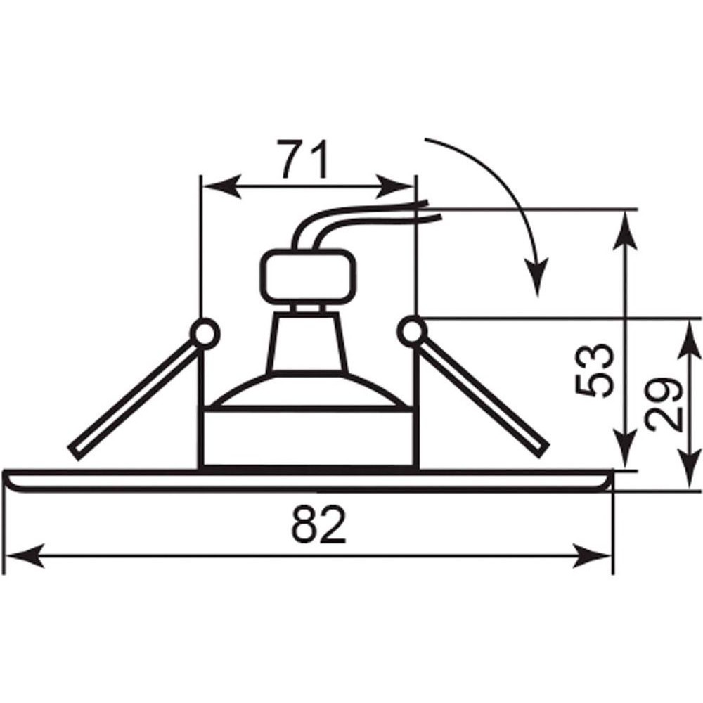 Точечный встраиваемый светильник Feron 17535