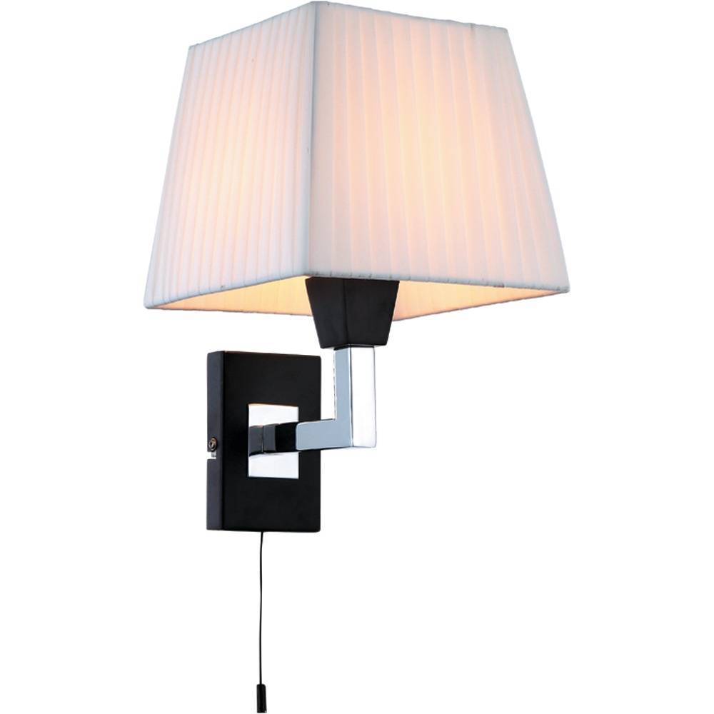 Бра Arte Lamp FUSION A1295AP-1BK, цвет белый - фото 1