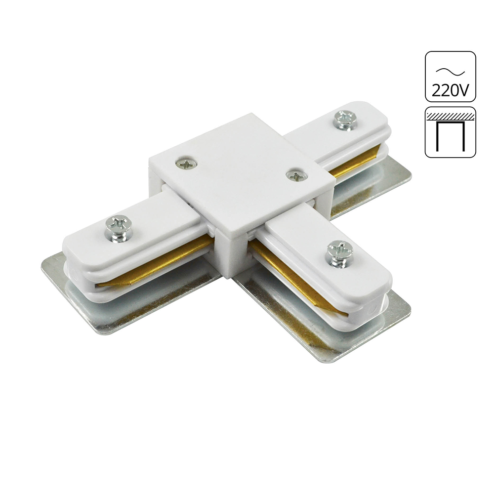 Коннектор Для Шинопровода Arte Lamp Track Accessories A140033, цвет белый - фото 1