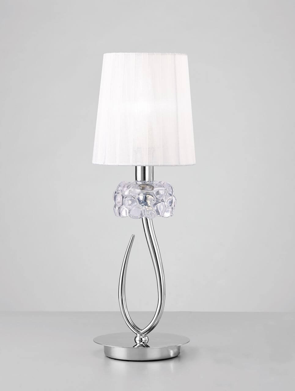 Настольная лампа Mantra Loewe 4637, цвет белый;хром - фото 1