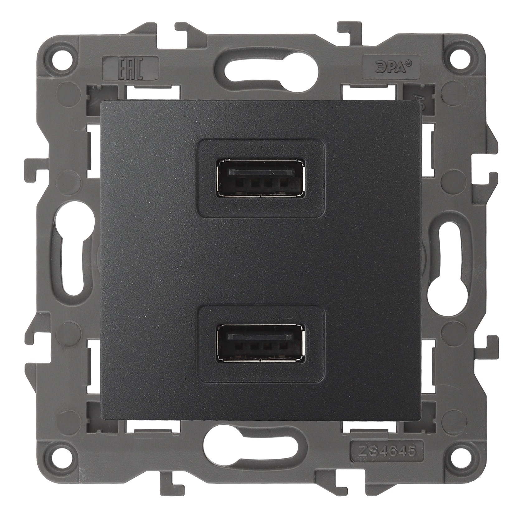 Устройство зарядное USB Эра 14-4110-05, цвет серый - фото 1
