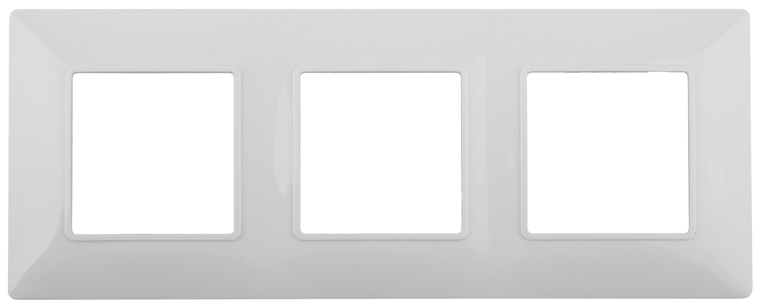 Рамка на 3 поста Эра 14-5003-01, цвет белый - фото 1