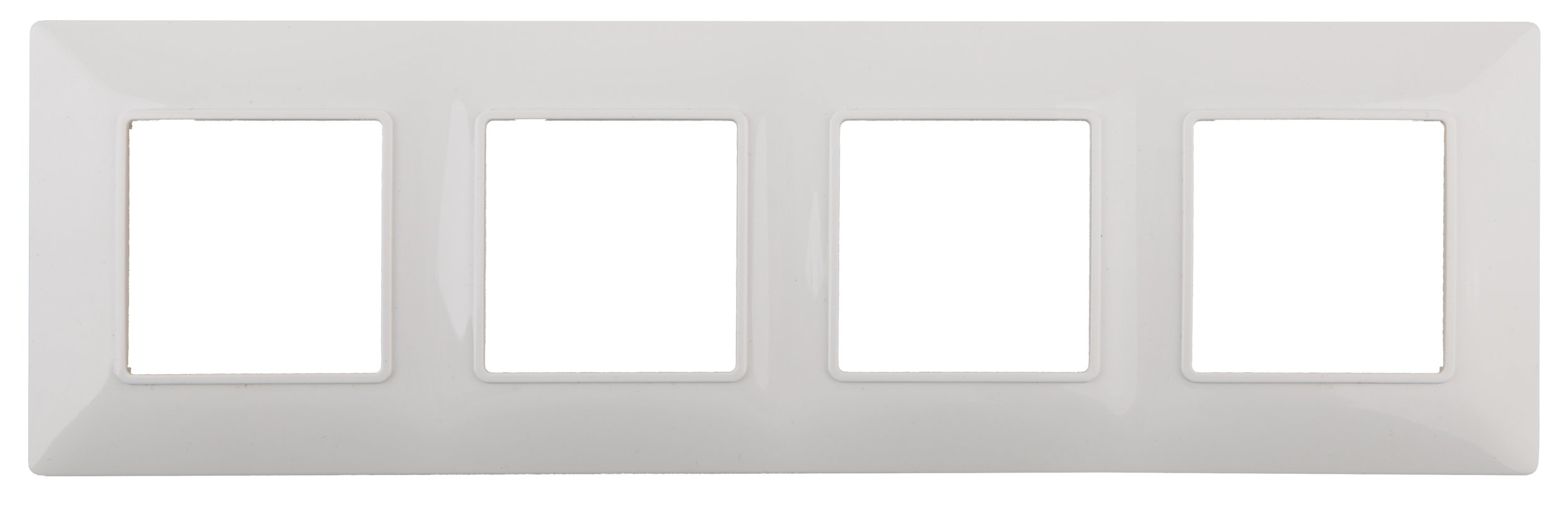 Рамка на 4 поста Эра 14-5004-01, цвет белый - фото 1