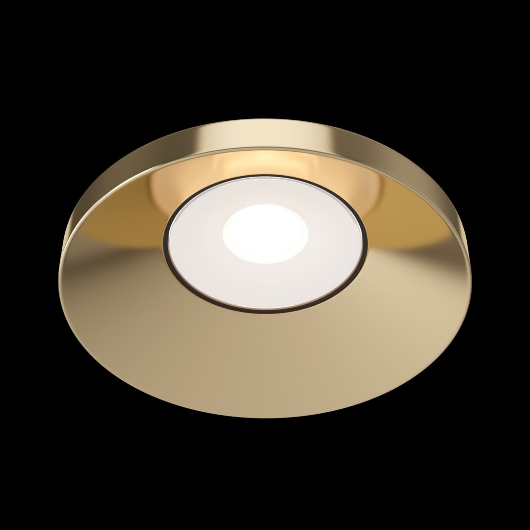 Встраиваемый светильник Maytoni Downlight DL040-L10G4K, цвет золотистый - фото 2