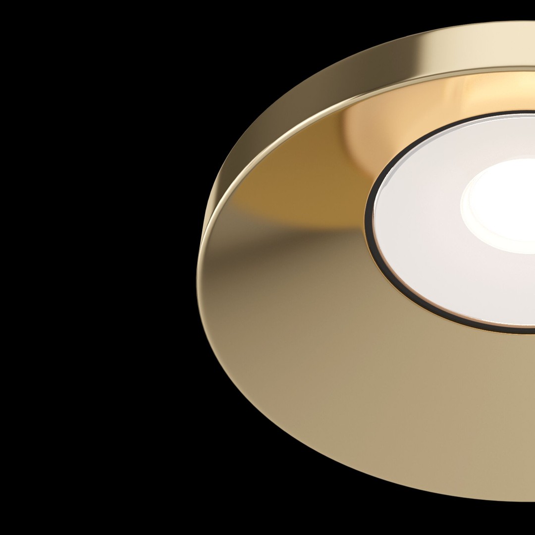Встраиваемый светильник Maytoni Downlight DL040-L10G4K, цвет золотистый - фото 4