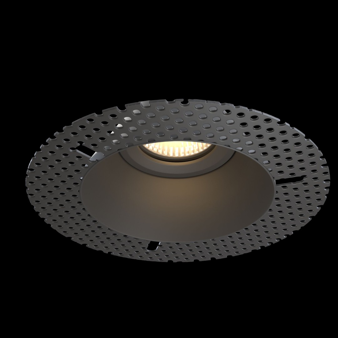 Встраиваемый светильник Maytoni Downlight DL042-01B, цвет черный - фото 2