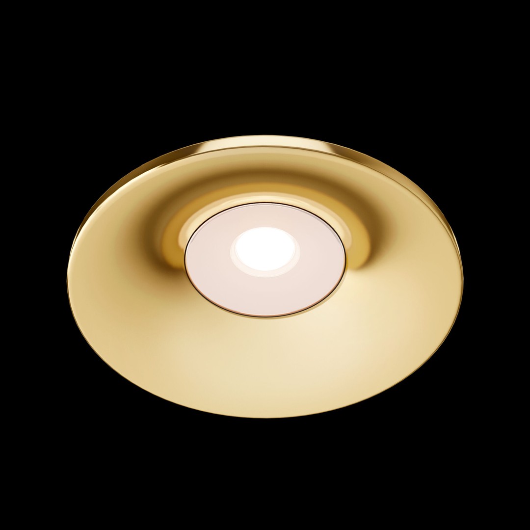 Встраиваемый светильник Maytoni DOWNLIGHT DL041-01G, цвет золотистый - фото 3
