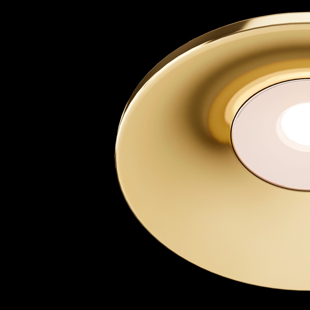Встраиваемый светильник Maytoni DOWNLIGHT DL041-01G, цвет золотистый - фото 4