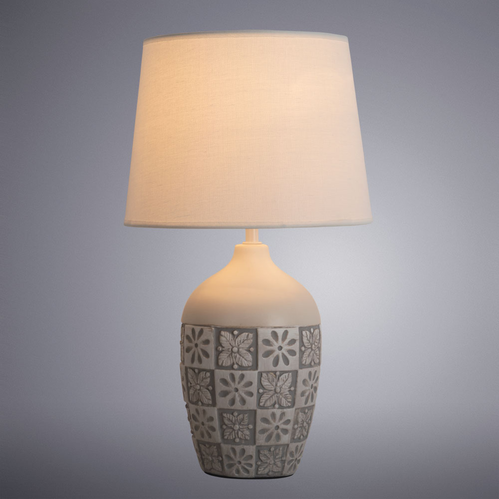 Настольная лампа Arte Lamp TWILLYA4237LT-1GY, цвет белый - фото 2