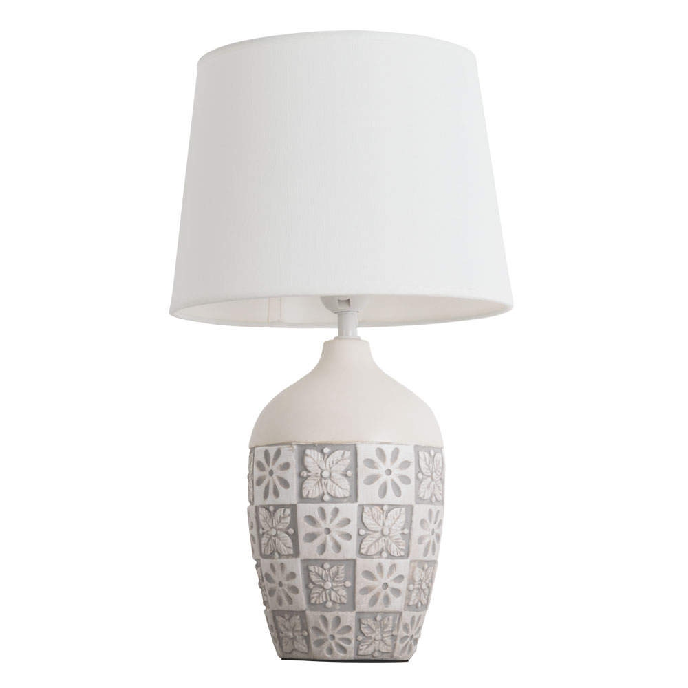 Настольная лампа Arte Lamp TWILLYA4237LT-1GY, цвет белый - фото 1