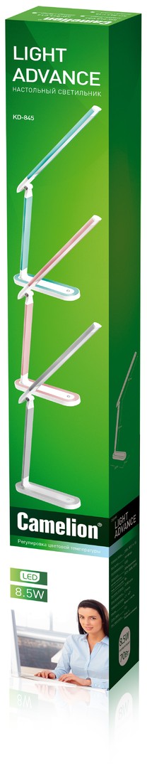 Настольная лампа Camelion KD-845  C16, цвет зеленый;белый - фото 2