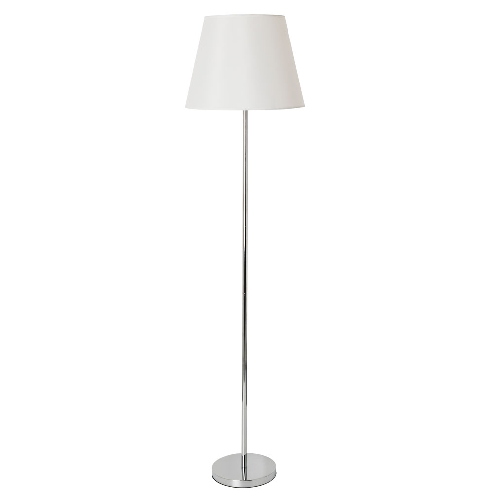 Торшер Arte Lamp ELBA A2581PN-1CC, цвет белый - фото 1