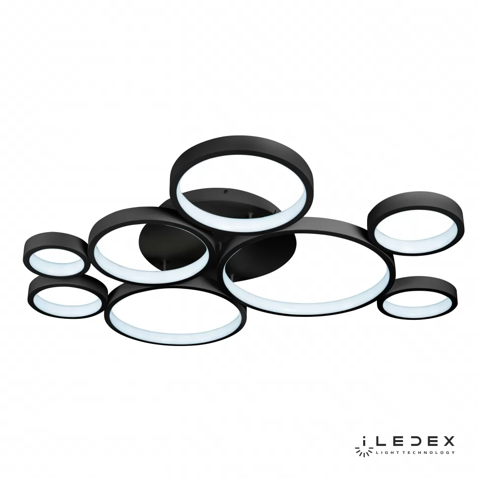 Светильник iLedex RING STAR 9004-8L-X BK, цвет белый - фото 2