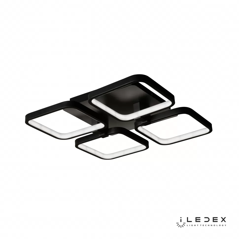 Люстра iLedex SATELLITE 8153-4-X-T BK, цвет черный - фото 1