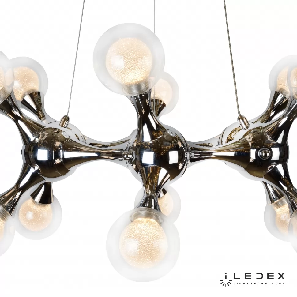 Светильник iLedex BLOSSOM C4465-12R CR, цвет хром;прозрачный - фото 3