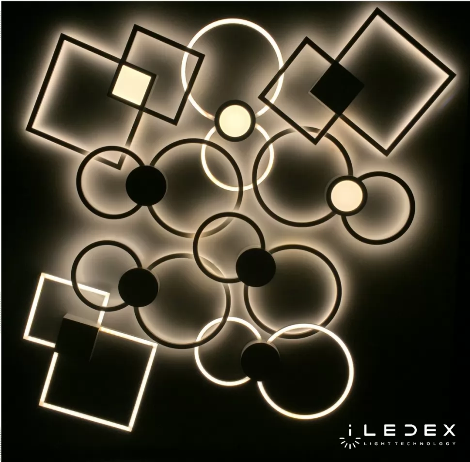Светильник iLedex GALAXY X046324 24W 3000K BK, цвет черный - фото 4