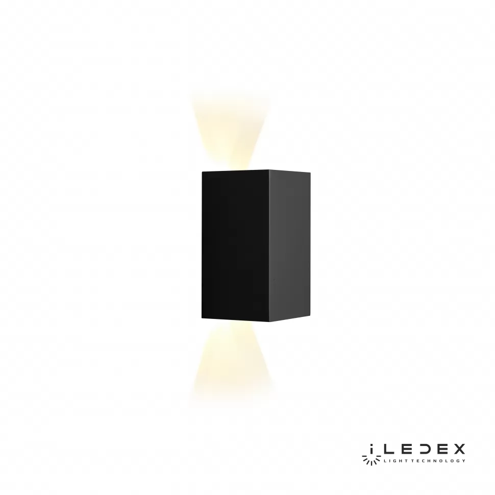 Светильник iLedex DOUBLE ZD8160-12W BK, цвет черный - фото 1