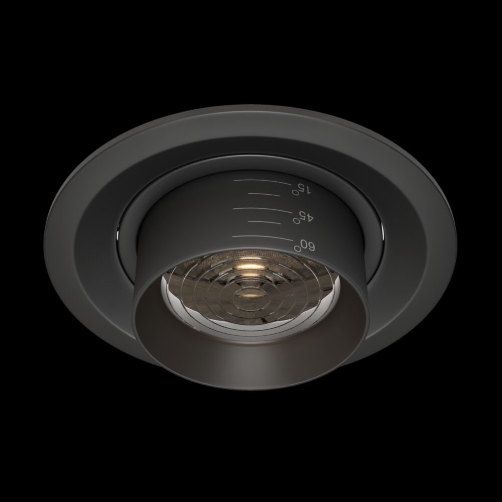 Встраиваемый светильник Maytoni ELEM DL052-L12B3K, цвет черный - фото 1