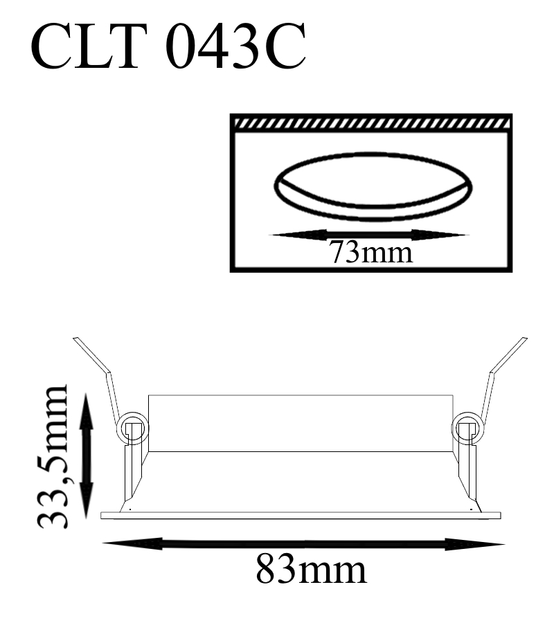 Встраиваемый светильник Crystal Lux CLT 043 CLT 043C WH, цвет белый - фото 3