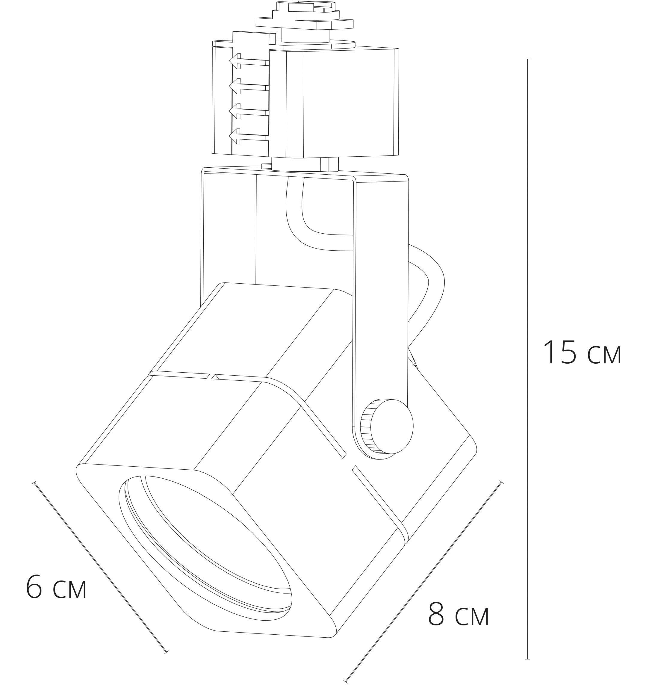 Трековый светильник Arte Lamp MISAM A1315PL-1BK, цвет черный - фото 4