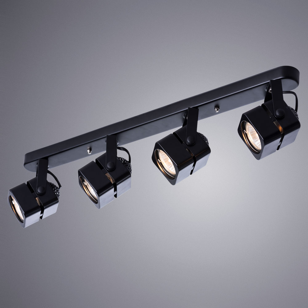 Трековый светильник Arte Lamp MISAM A1315PL-4BK, цвет черный - фото 2