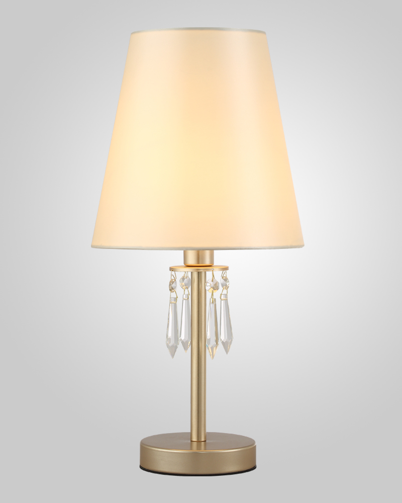 Настольная лампа Crystal Lux RENATA RENATA LG1 GOLD, цвет белый;бежевый - фото 2
