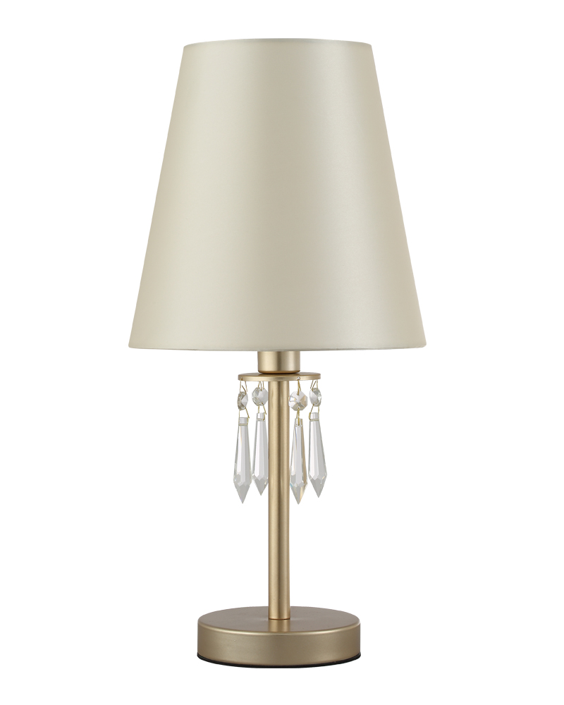 Настольная лампа Crystal Lux RENATA RENATA LG1 GOLD, цвет белый;бежевый - фото 1