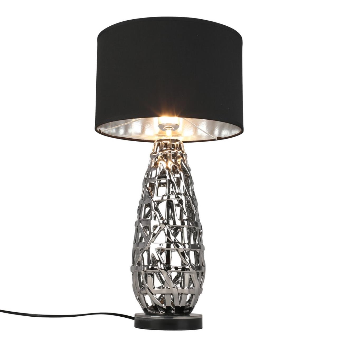 Настольная лампа Omnilux BORSELLI OML-19404-01, цвет черный - фото 1