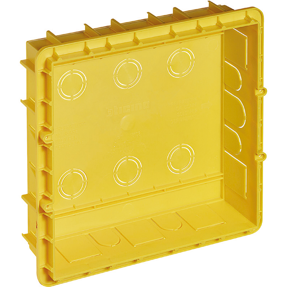 Коробка встраиваемая для Multibox, 3 модуля Bticino 16103, цвет желтый