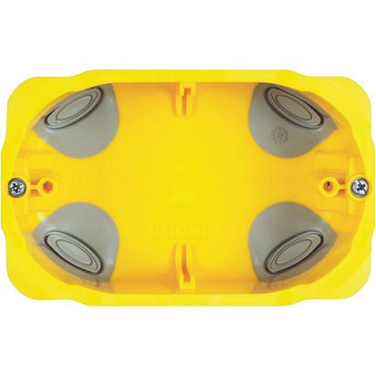 Коробка установочная, для гипсокартона, 3 модуля Bticino PB503N, цвет желтый - фото 1