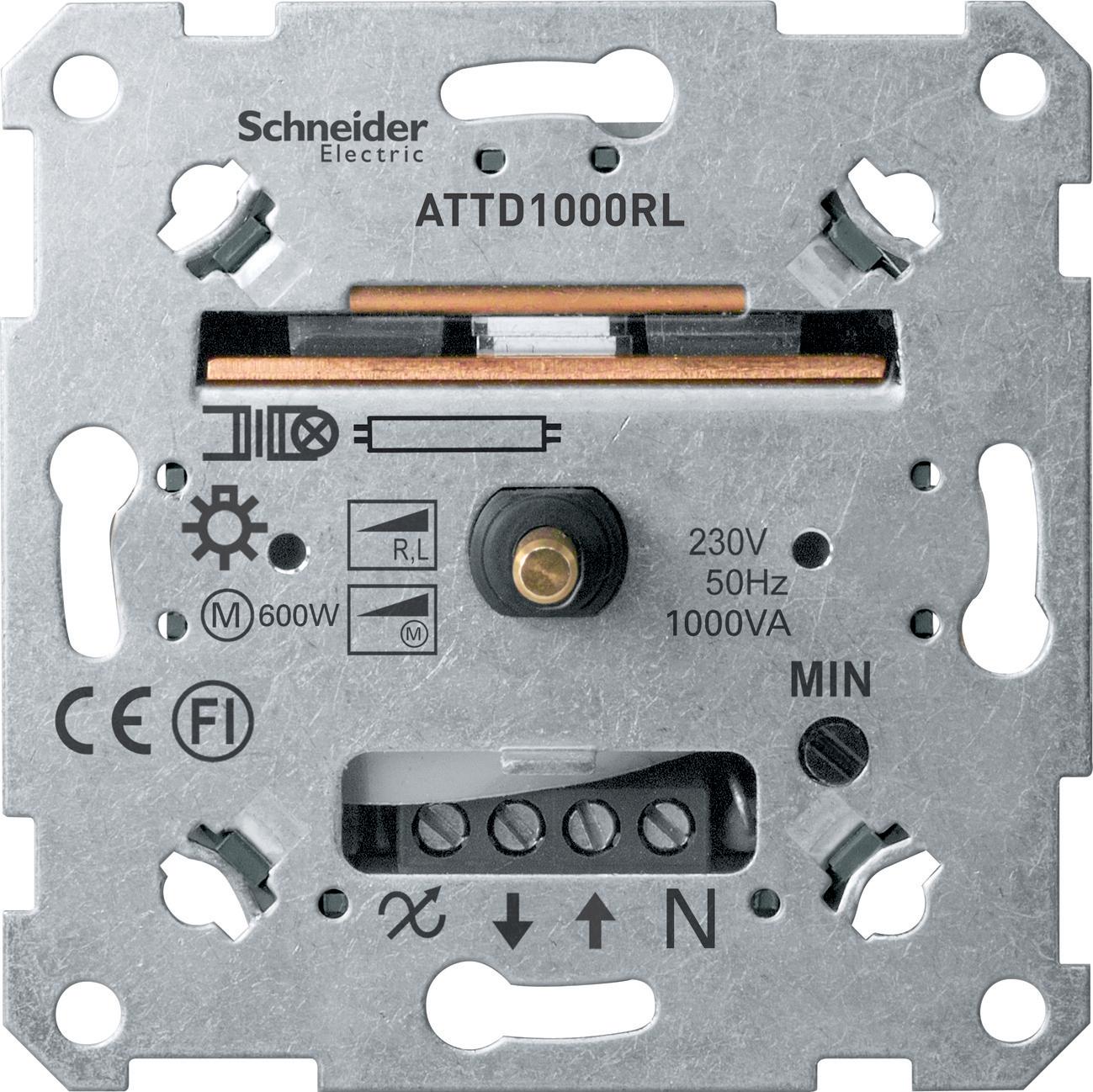 Механизм светорегулятора поворотного 60-1000ВА для л/н и обм тр-ров Schneider Electric MERTEN МЕХАНИЗМЫ MTN5135-0000 - фото 1