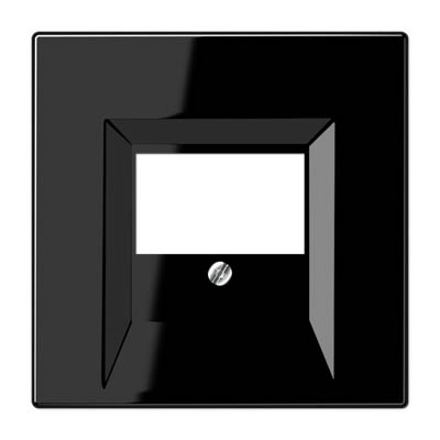 Накладка розетки ТАЕ, моно/стерео-аудиорозетки Jung LS 990 LS969TSW, цвет черный - фото 1