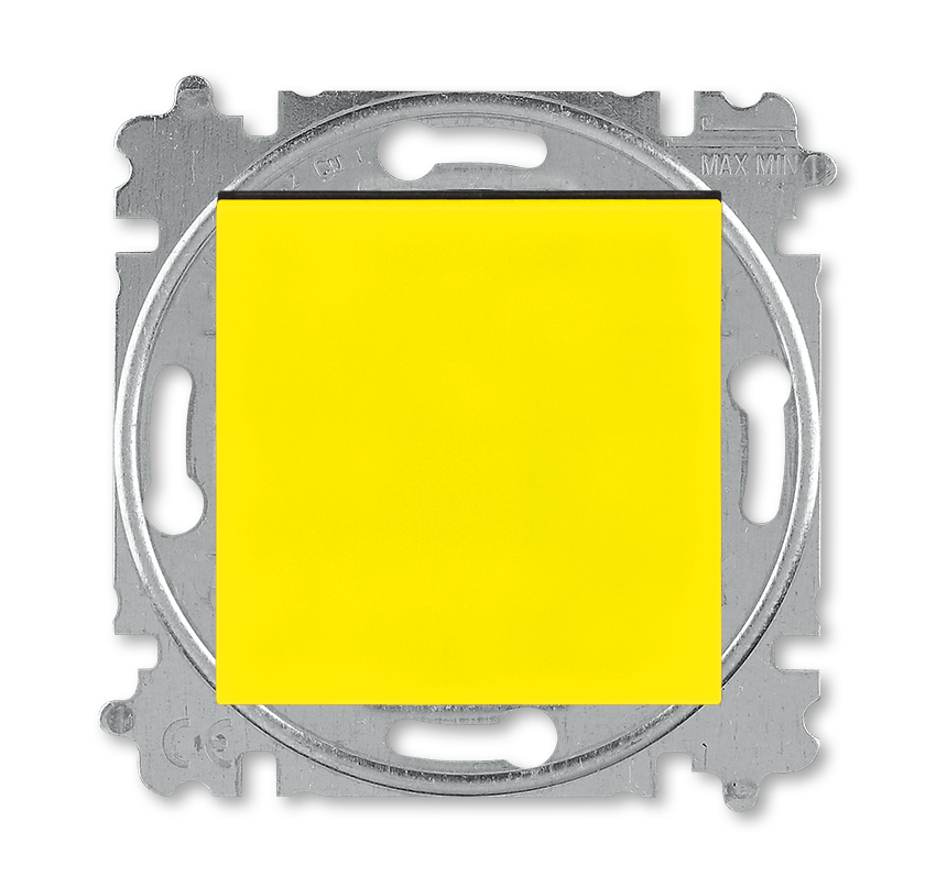 Выключатель 1-клавишный ABB LEVIT 2CHH590245A6064, цвет желтый - фото 1