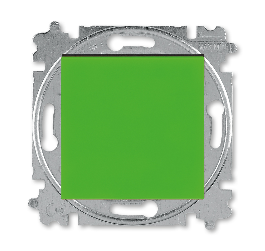 Выключатель 1-клавишный ABB LEVIT 2CHH590245A6067, цвет зеленый - фото 1