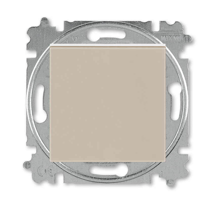 Выключатель кнопочный ABB LEVIT 2CHH599145A6018, цвет коричневый - фото 1