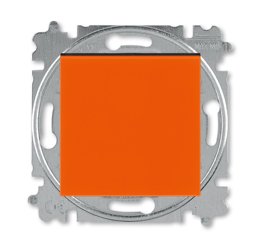 Выключатель 1-клавишный ABB LEVIT 2CHH590245A6066, цвет оранжевый - фото 1