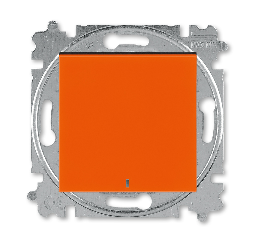 Выключатель 1-клавишный ABB LEVIT 2CHH599147A6066, цвет оранжевый - фото 1