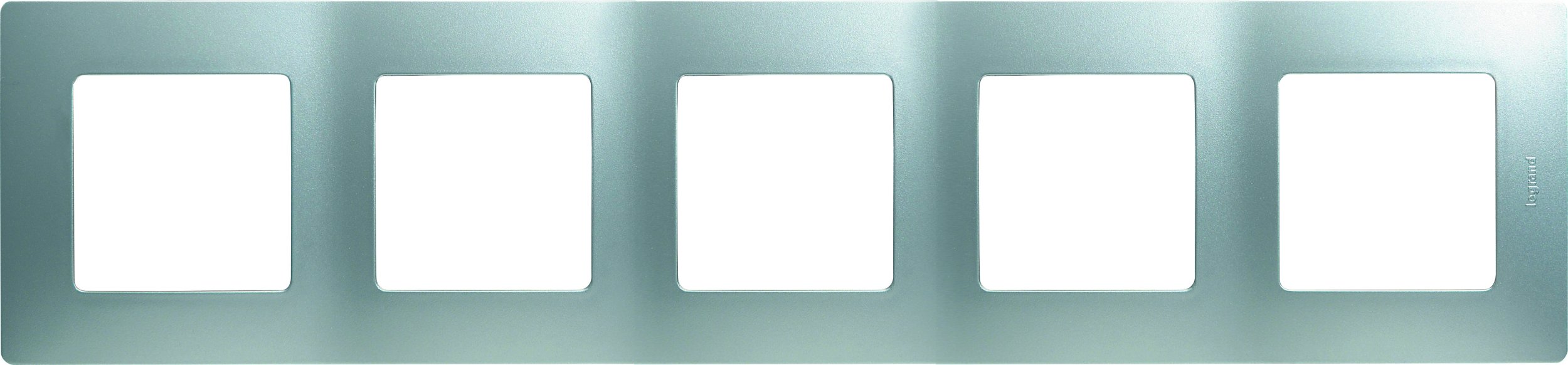 Рамка 5-ая Legrand ETIKA 672555, цвет серебристый - фото 1
