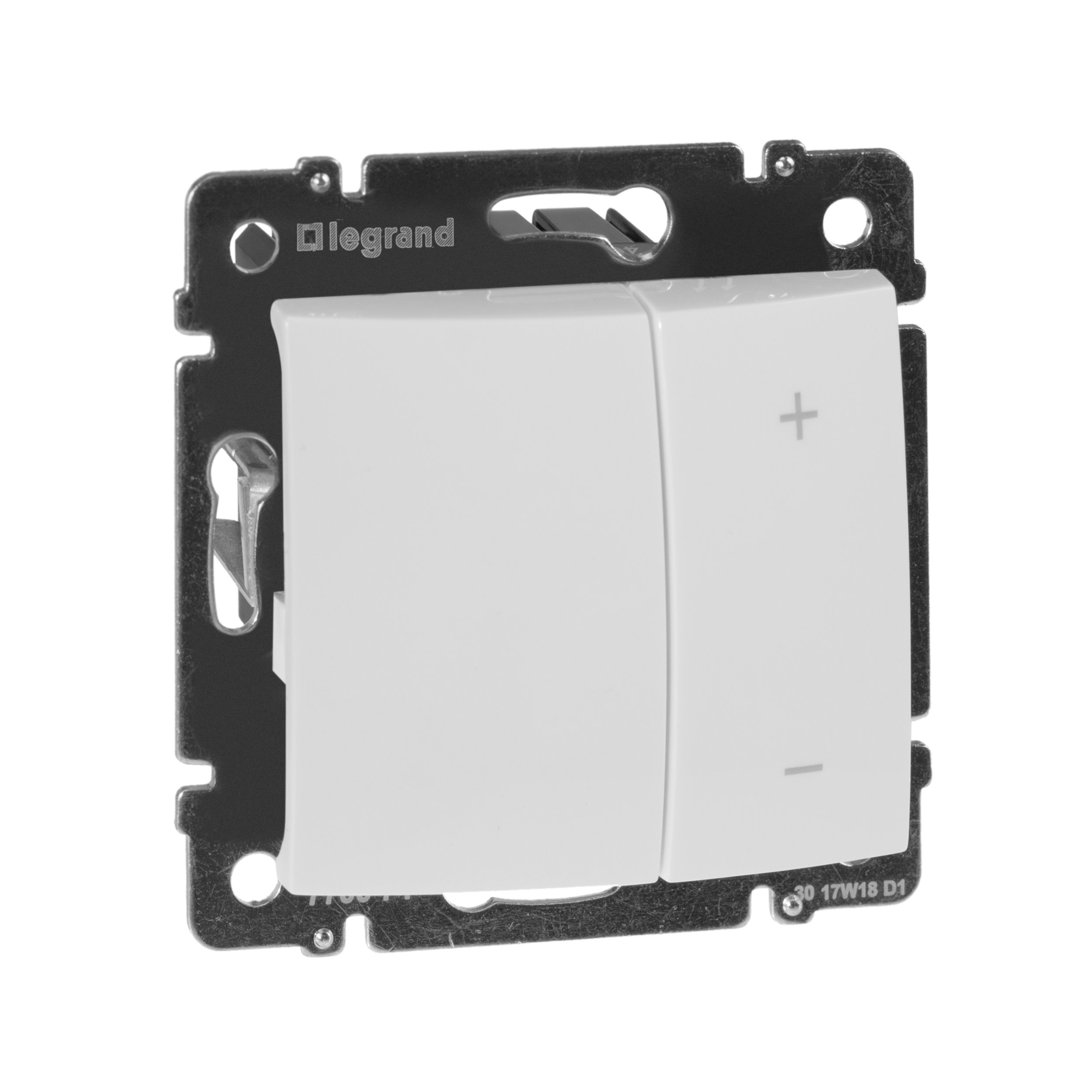 Светорегулятор нажимной для л/н и обмоточных т-ров Legrand VALENA CLASSIC 770074, цвет белый - фото 1