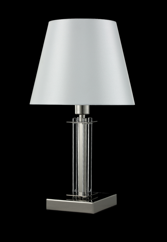 Настольная лампа Crystal Lux NICOLAS NICOLAS LG1 NICKEL/WHITE, цвет серебристый NICOLAS LG1 NICKEL/WHITE - фото 3