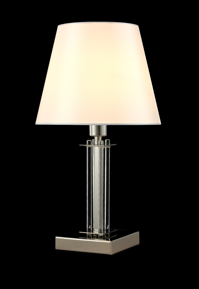 Настольная лампа Crystal Lux NICOLAS NICOLAS LG1 NICKEL/WHITE, цвет серебристый NICOLAS LG1 NICKEL/WHITE - фото 4