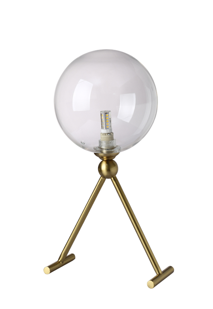 Настольная лампа Crystal Lux ANDRES ANDRES LG1 BRONZE/TRANSPARENTE