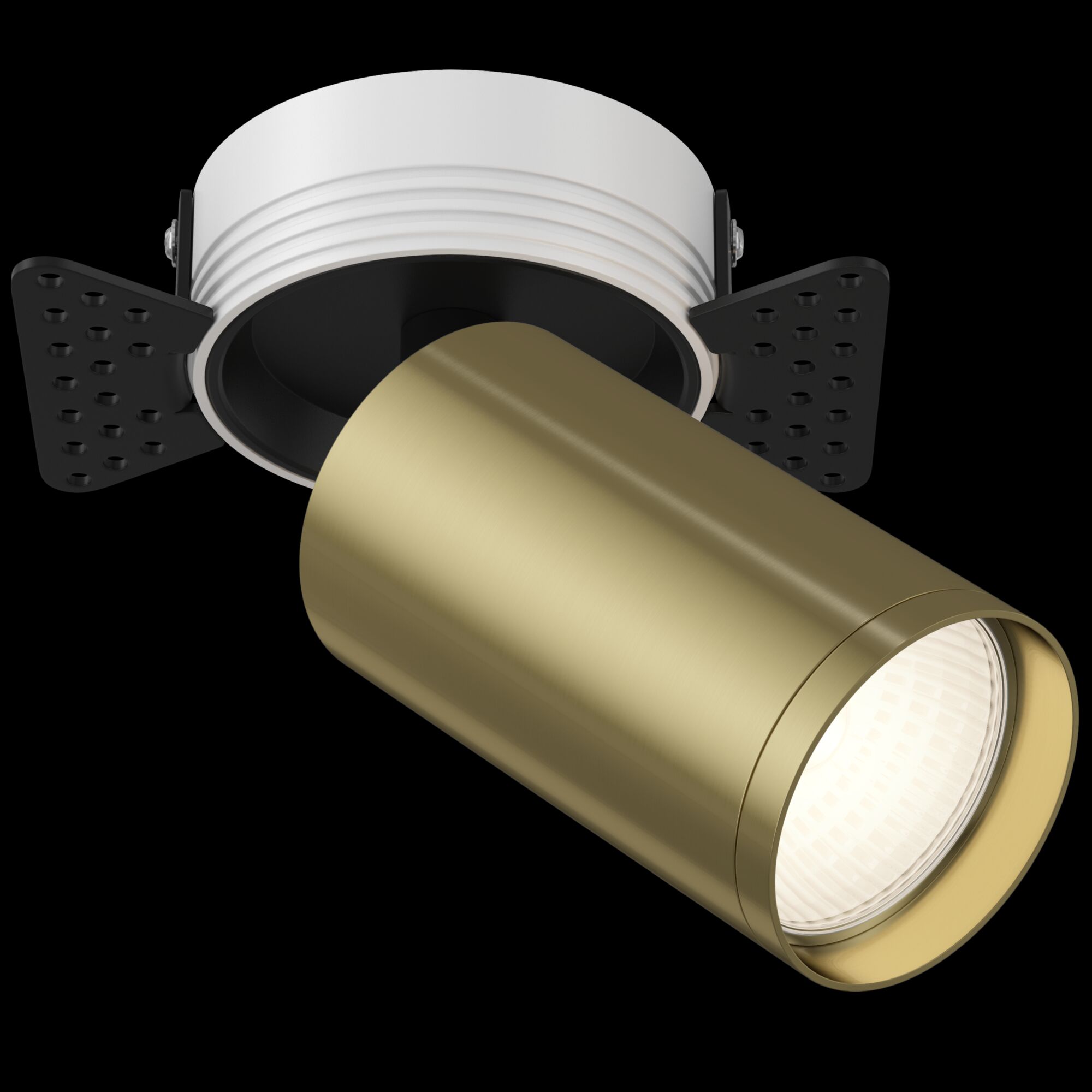 Встраиваемый светильник Maytoni FOCUS S C058CL-1BBS, цвет черный;латунь - фото 2