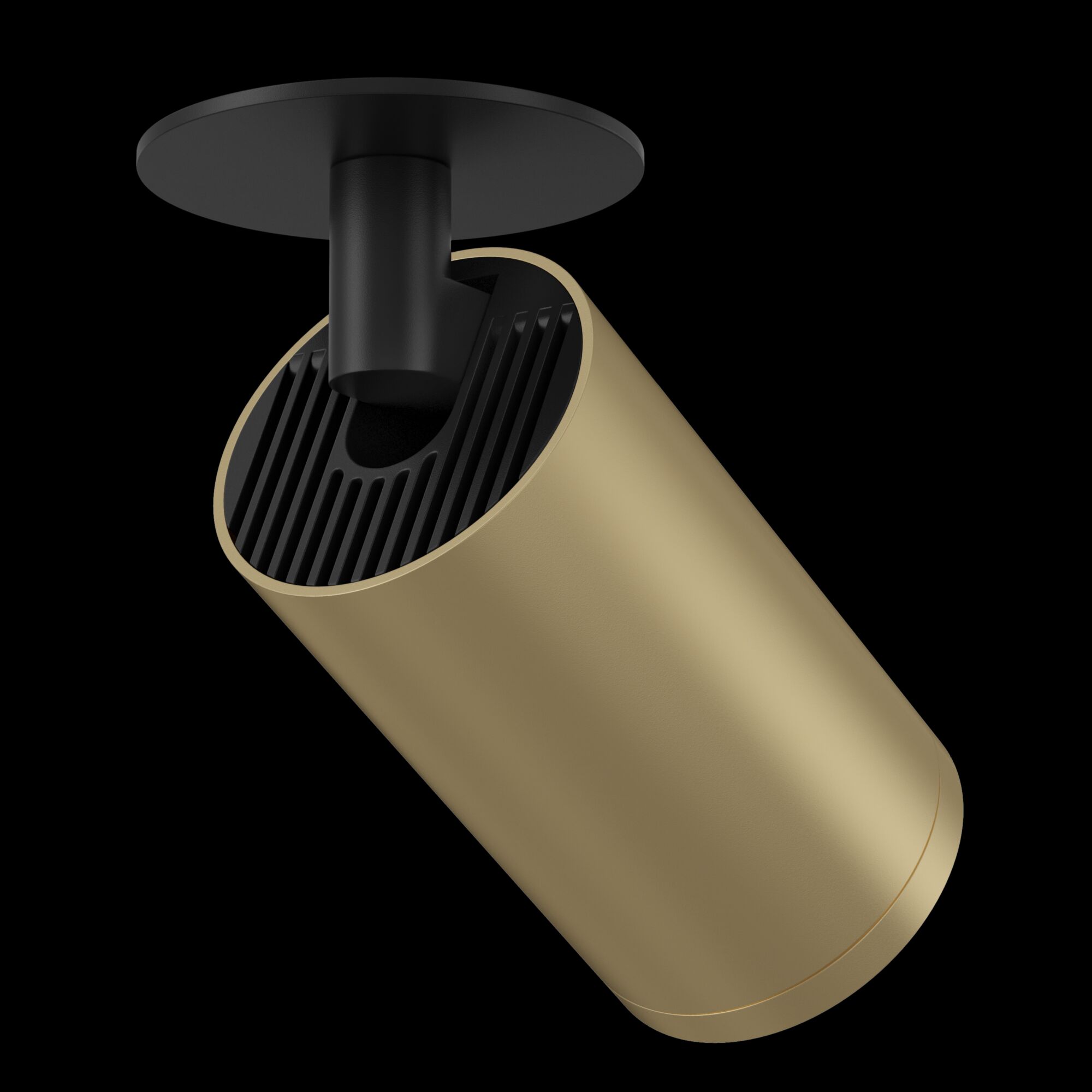 Встраиваемый светильник Maytoni FOCUS S C049CL-1BMG, цвет черный;золотистый - фото 4