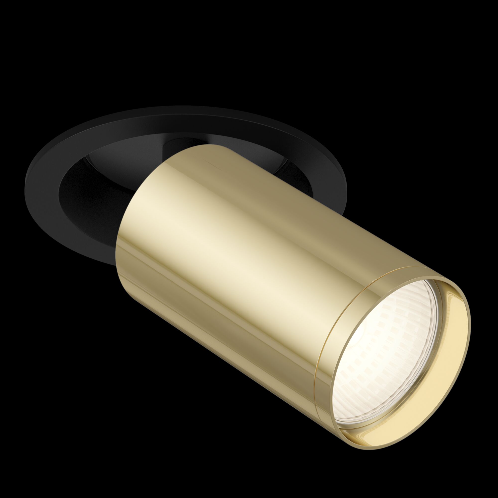 Встраиваемый светильник Maytoni FOCUS S C048CL-1BG, цвет черный;золотистый - фото 2